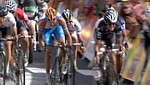Andy Schleck pendant la troisime tape du Tour de France 2010
